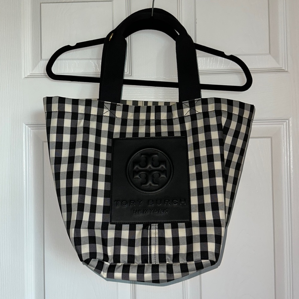 Tory Burch ‘Piper’ Gingham Tote Bag